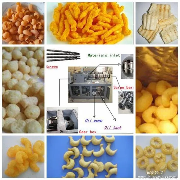 Puffed Extruded Corn Snack Food Making Machine