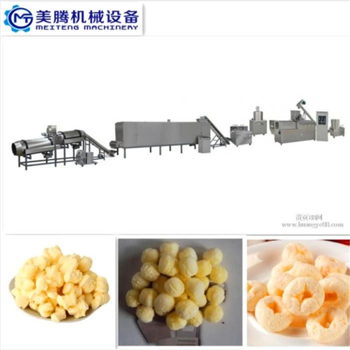 Commercial 2021 Stainless Steel Food Extruder Line Puffed Snack Production Machine