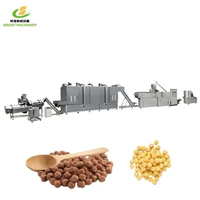 China Puffed Extruded Corn Snack Food Making Machine